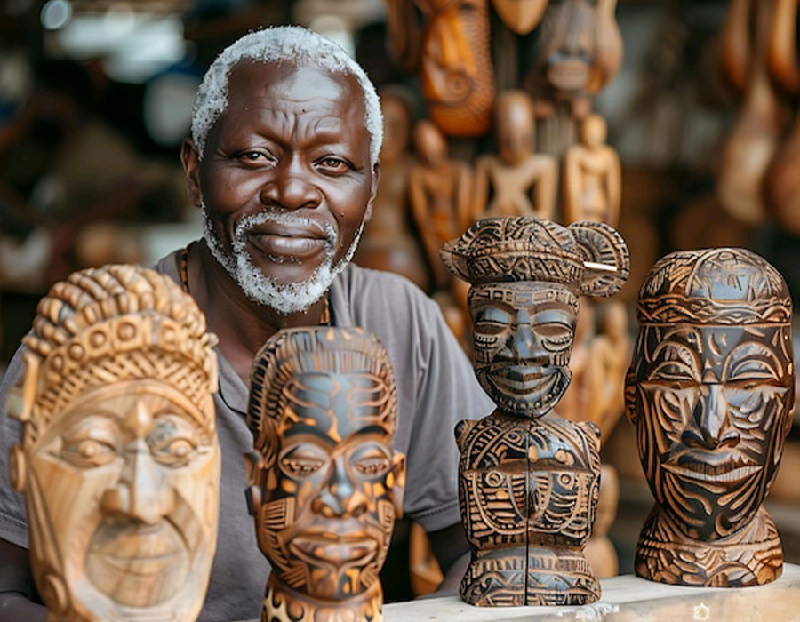 Artisanat africain : masques, poterie et tissage