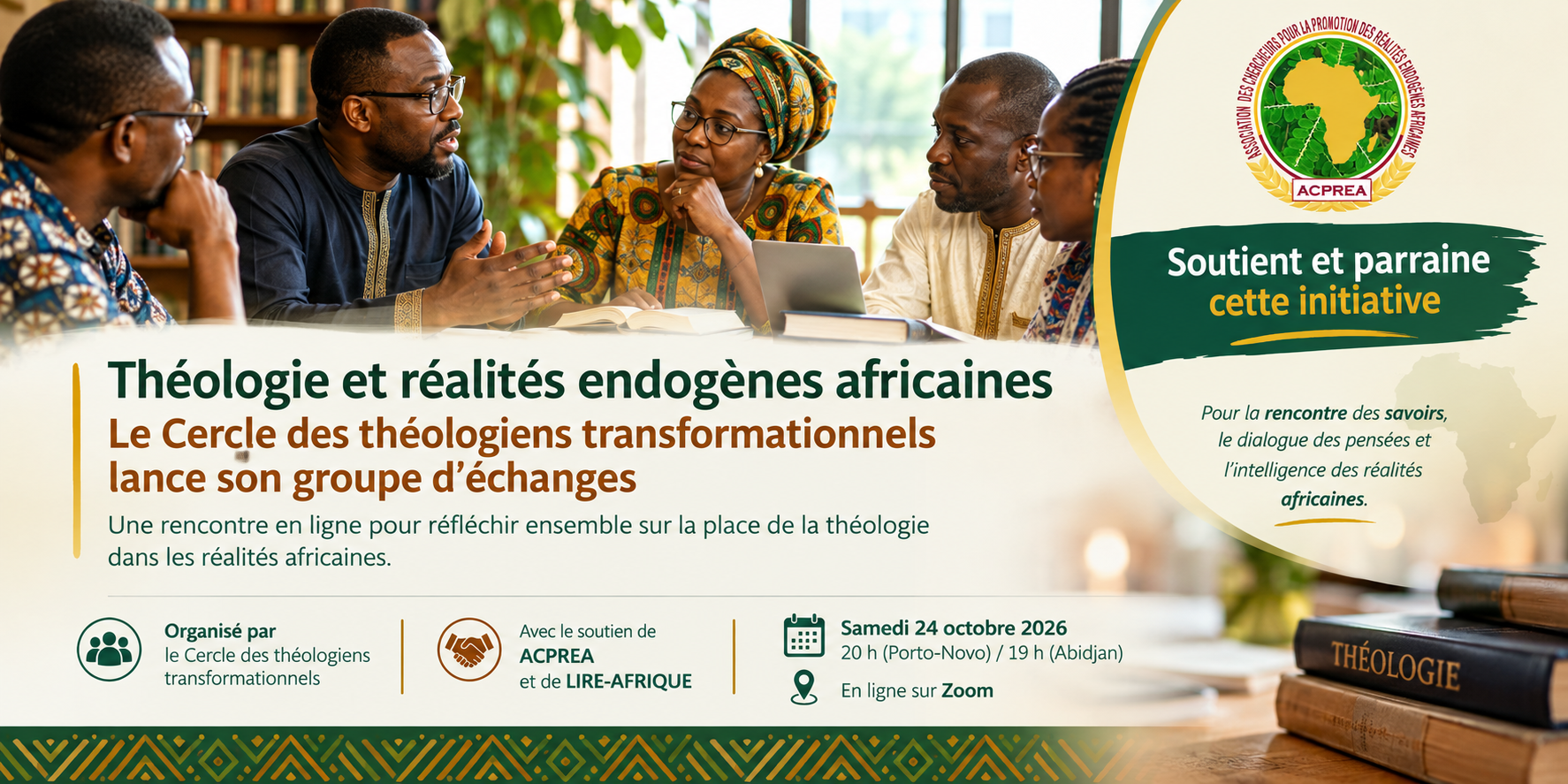 Théologie et réalités endogènes africaines : le Cercle des théologiens transformationnels lance son groupe d’échanges KAÏDARA